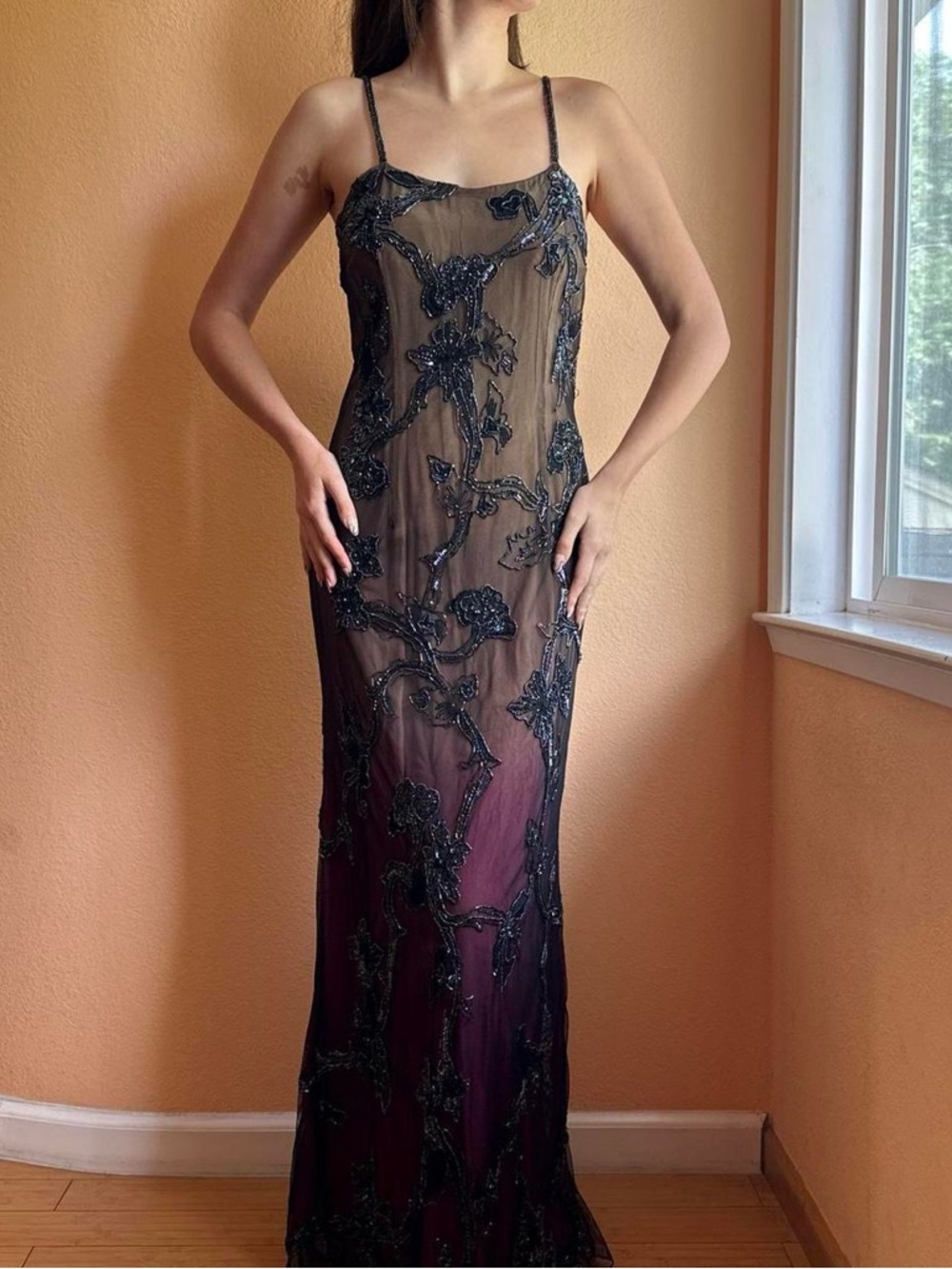 Vintage Beaded Je Matadi Dress by Sean Mehta - sz L